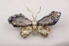 Royal Butterfly Brooch. Diamond in a pin. Lot described as 